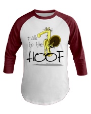 Talk To The Hoof Baseball Tee tile