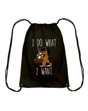 I Do What I Want Drawstring Bag tile