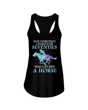 Who Can Ride A Horse Ladies Flowy Tank tile