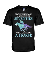 Who Can Ride A Horse V-Neck T-Shirt tile