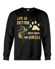 Dogs And Horses Crewneck Sweatshirt tile