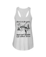 Life Without Horses Ladies Flowy Tank tile