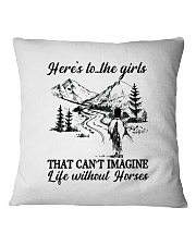 Life Without Horses Square Pillowcase tile