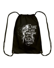 Live Like Someone Drawstring Bag tile