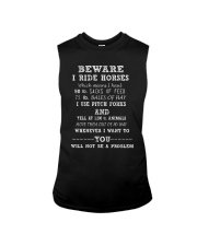 Beware I Ride Horses Sleeveless Tee thumbnail
