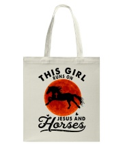Jesus And Horses Tote Bag tile