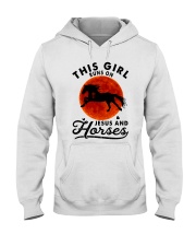 Jesus And Horses Hooded Sweatshirt tile