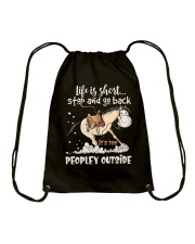 Stop And Go Back Drawstring Bag thumbnail