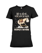 Stop And Go Back Premium Fit Ladies Tee thumbnail