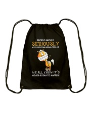 Never Going To Happen Drawstring Bag thumbnail