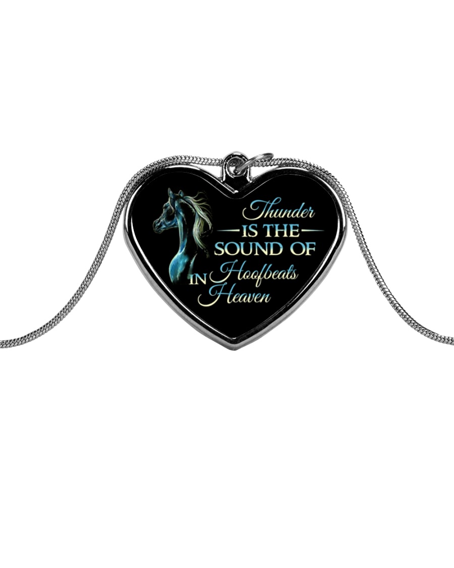 Thunder Is The Sound Metallic Heart Necklace