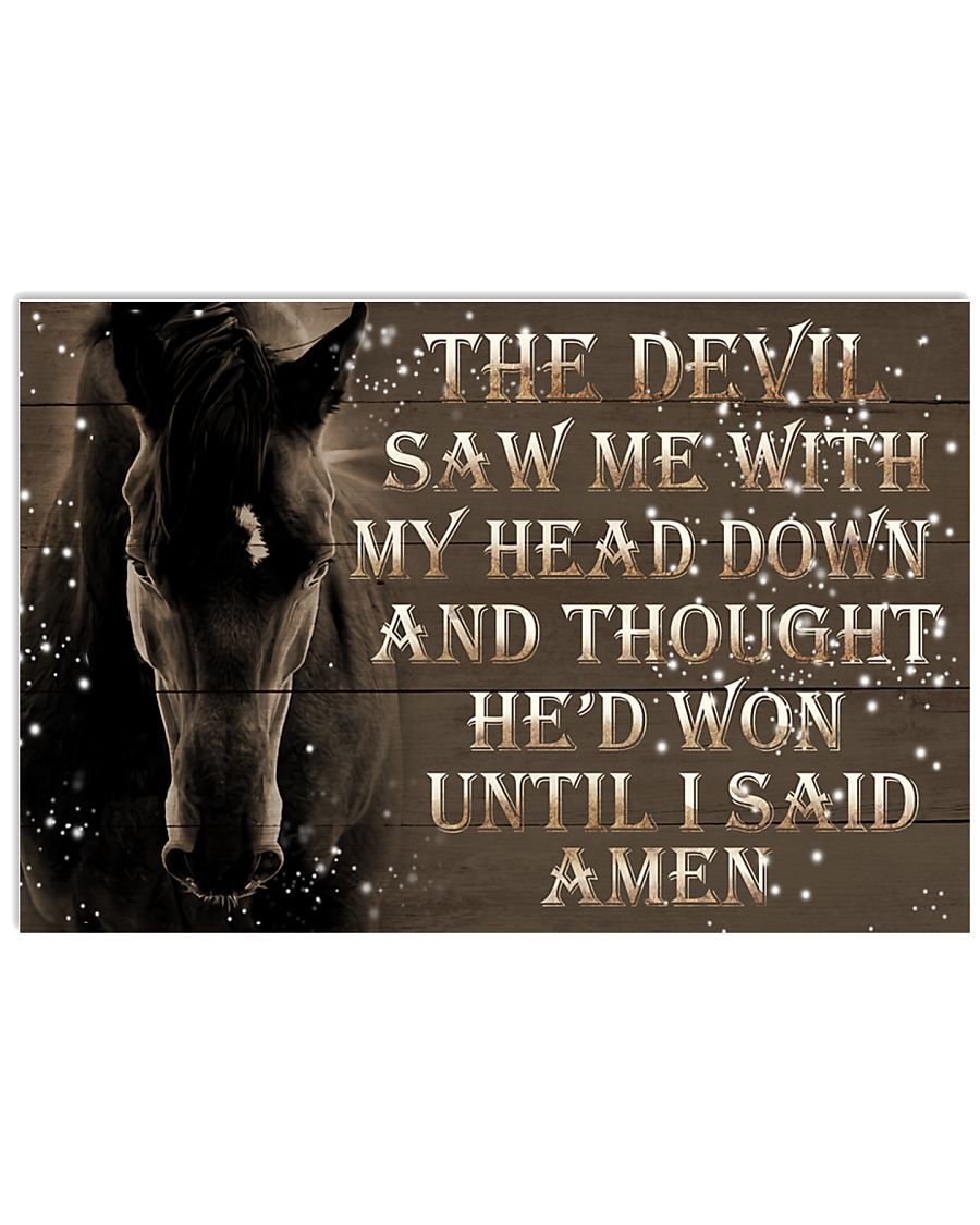 The Devil Saw Me 17x11 Poster