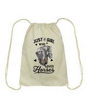 Just A Girl Who Loves Horse Drawstring Bag tile