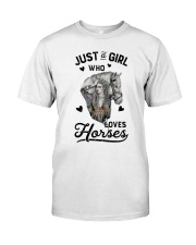 Just A Girl Who Loves Horse Premium Fit Mens Tee tile