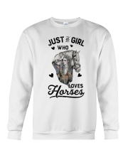 Just A Girl Who Loves Horse Crewneck Sweatshirt tile