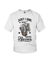 Just A Girl Who Loves Horse Youth T-Shirt tile