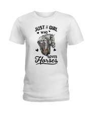 Just A Girl Who Loves Horse Ladies T-Shirt tile