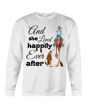 She Lived Happily Crewneck Sweatshirt tile