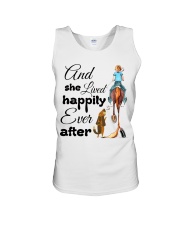 She Lived Happily Unisex Tank tile