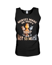 Horses Make Me Happy Unisex Tank tile