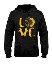 Love Horses Hooded Sweatshirt front