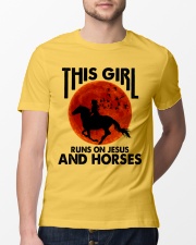 This Girl Runs On Jesus And Horses Classic T-Shirt lifestyle-mens-crewneck-front-13
