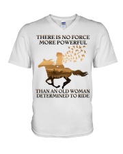 An Old Woman V-Neck T-Shirt tile