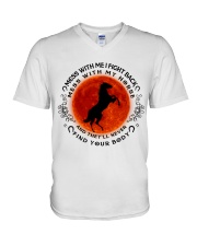 Mess With My Horse V-Neck T-Shirt tile