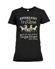 When We Rides Horses Together Premium Fit Ladies Tee thumbnail