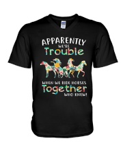 When We Rides Horses Together V-Neck T-Shirt thumbnail