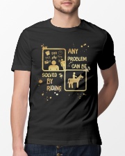 Riding Solves Any Problems Classic T-Shirt lifestyle-mens-crewneck-front-13