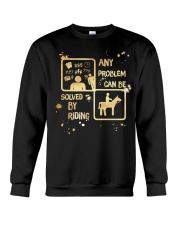 Riding Solves Any Problems Crewneck Sweatshirt tile