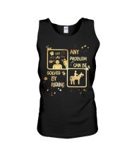Riding Solves Any Problems Unisex Tank tile