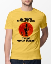 All I Need Is My Dog And My Horse Classic T-Shirt lifestyle-mens-crewneck-front-13