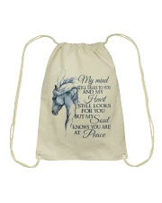 My Mind Still Talks To You Drawstring Bag tile