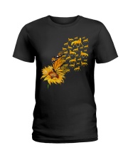 Sunflower And Horses Ladies T-Shirt thumbnail
