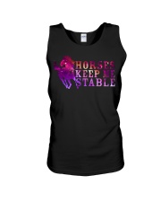 Horses Keep Me Stable Unisex Tank tile