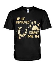 If It Involves Count Me In V-Neck T-Shirt tile