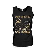 Dogs And Horses Unisex Tank tile