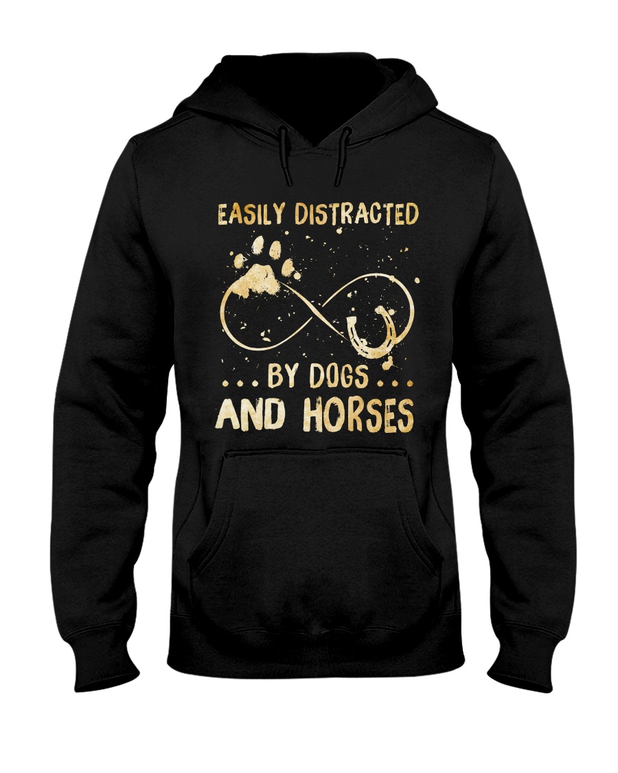 Dogs And Horses Hooded Sweatshirt