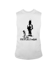 It Is Too Peoplely Outside Sleeveless Tee tile