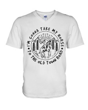 The Old Town Road V-Neck T-Shirt tile