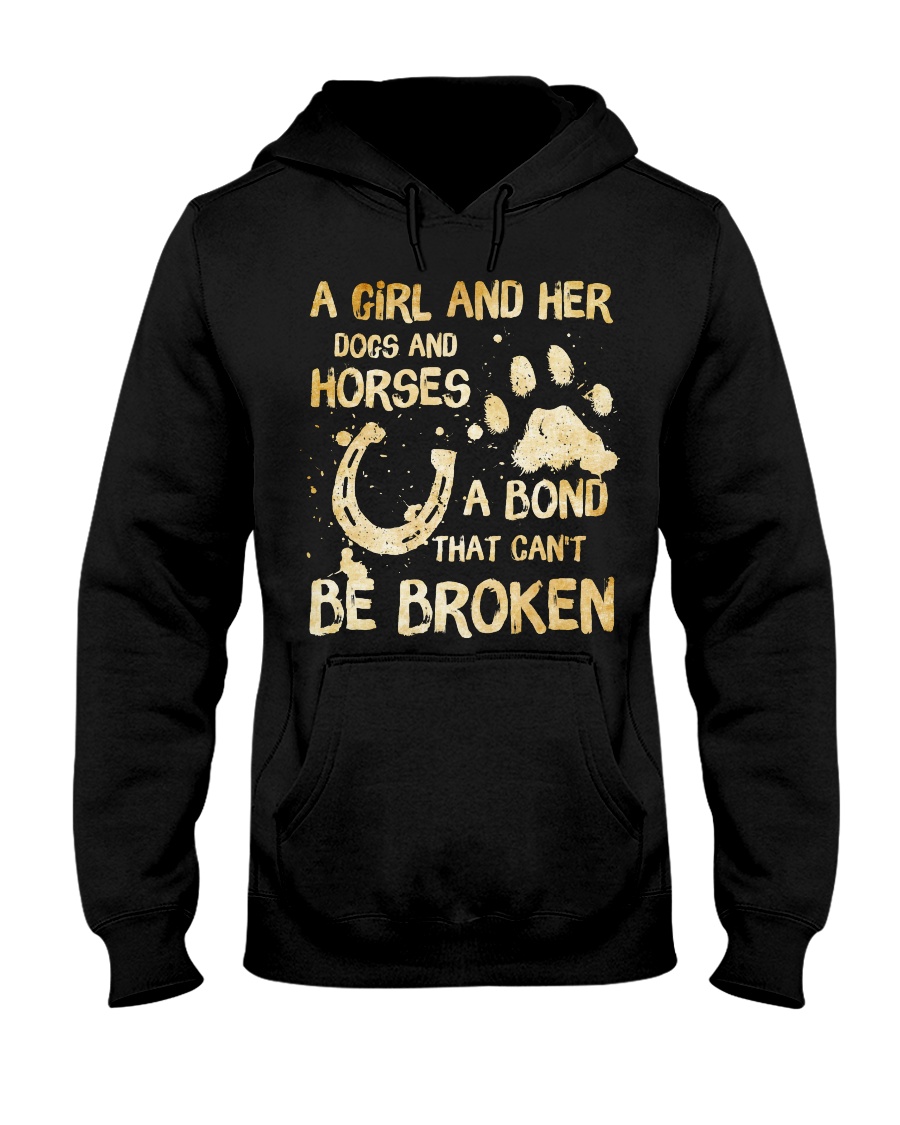 Dogs and Horses Hooded Sweatshirt