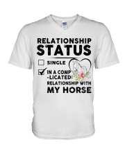 Relationship Status V-Neck T-Shirt tile