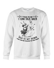 Talk To My Horse Crewneck Sweatshirt front