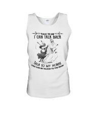 Talk To My Horse Unisex Tank tile