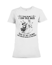 Talk To My Horse Premium Fit Ladies Tee tile