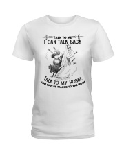 Talk To My Horse Ladies T-Shirt tile