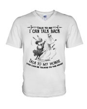 Talk To My Horse V-Neck T-Shirt tile