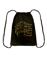 Horses Are Like Fine Wine Drawstring Bag thumbnail
